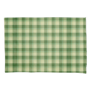 Green Plaid Saint Patrick's day Pillowcase