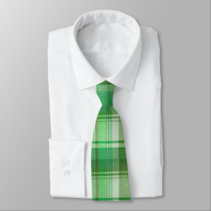 Green Plaid St. Patrick's Day Tie