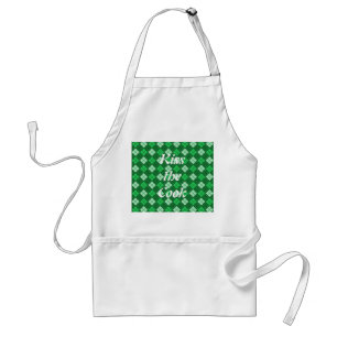 Green Plaid Standard Apron