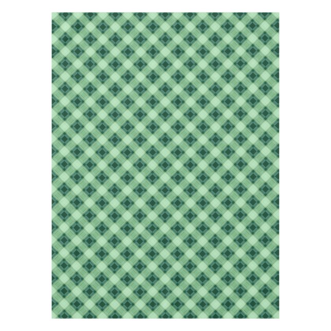 Green plaid tablecloth (Front)