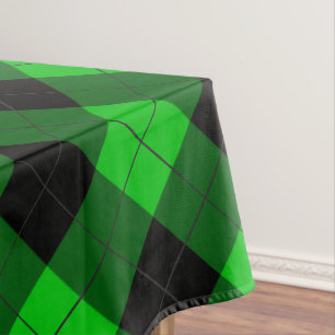 Green Plaid Tablecloth
