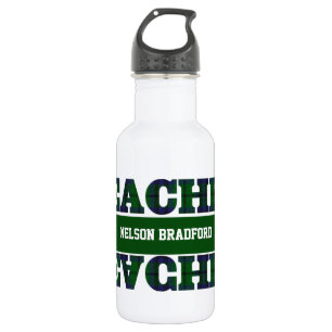 Green Plaid Teacher's 532 Ml Water Bottle
