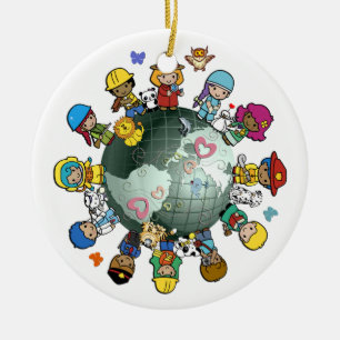 Green Planet Christmas Tree Ornament