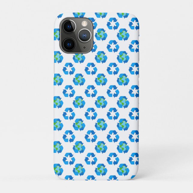 Green Planet Dots Earth Day Ecology Environment Case-Mate iPhone Case (Back)