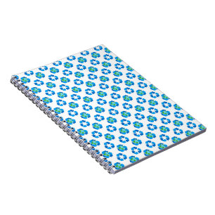 Green Planet Dots Earth Day Ecology Environment Notebook