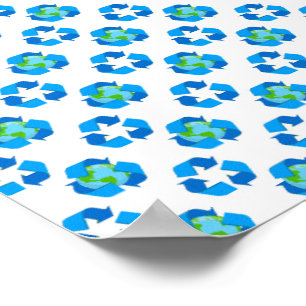 Green Planet Dots Earth Day Ecology Environment Poster