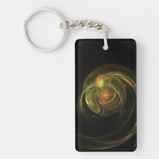 Green Planet Keychain (Front)