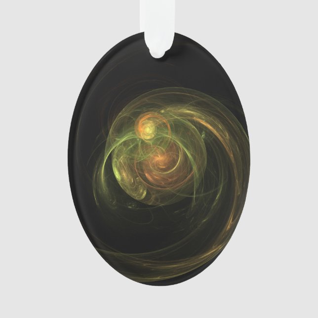 Green Planet Ornament (Front)