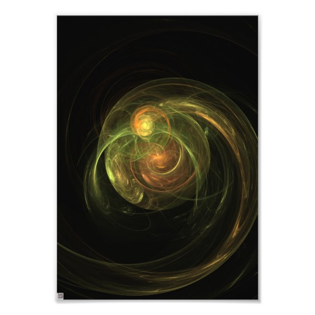 Green Planet Photo Print (Front)