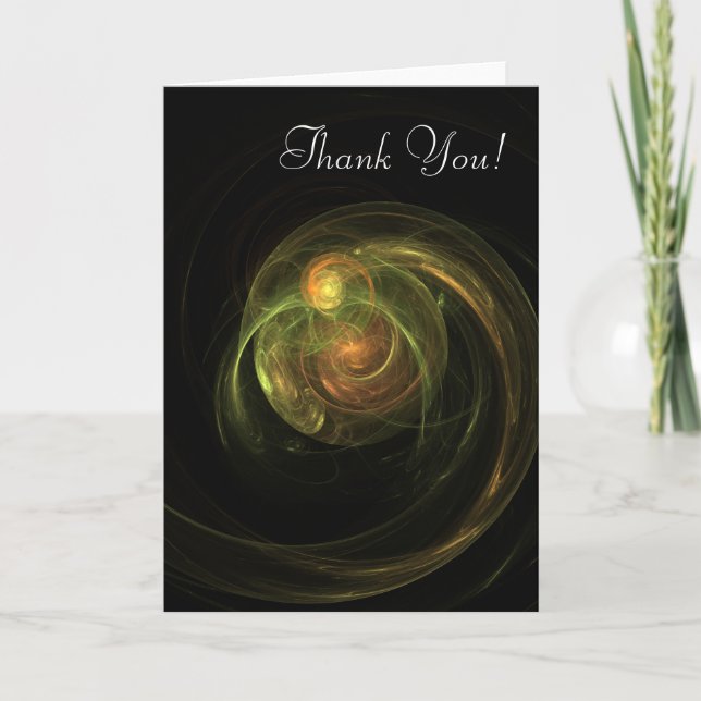 Green Planet Thank You Card (Front)