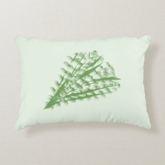 Green plant in the shape of a bouquet. accent pillow