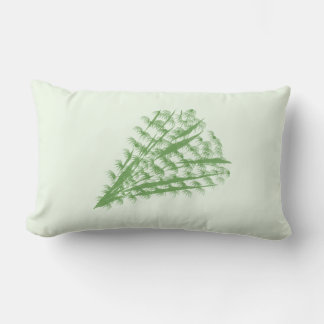 Green plant in the shape of a bouquet. lumbar pillow