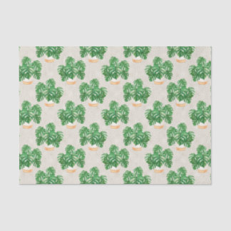 Green Plant Leaves Tissue Paper