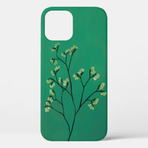 Green Plant Minimalist Botanical Art iPhone 12 Case