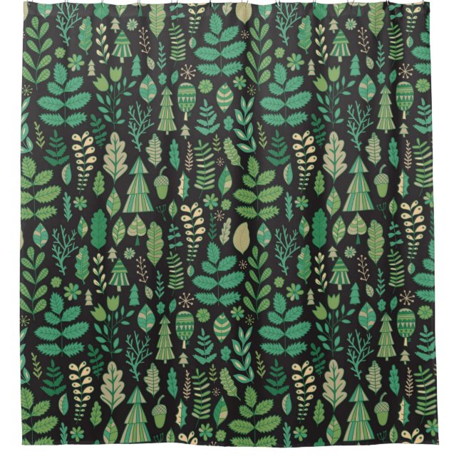 Green plants seamless pattern (Front)