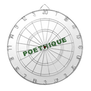 green poetry dartboard