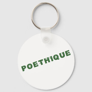 green poetry keychain