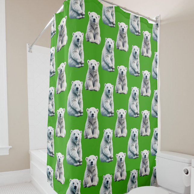Green Polar Bear Pattern Design  (Creator Uploaded)
