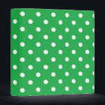 Green Polka Dot Binder<br><div class="desc">Green polka dot 3 ring binder</div>