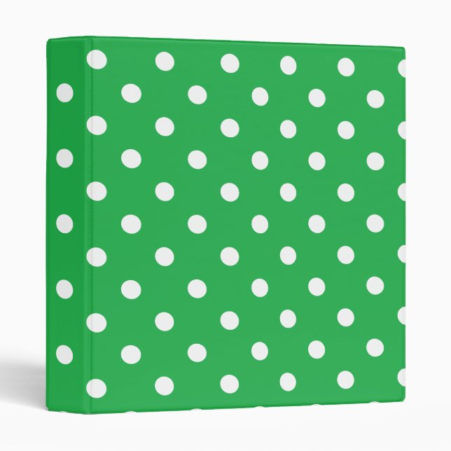 Green Polka Dot Binder (Front/Spine)