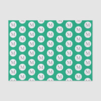 Green Polka Dot Monogram Tote