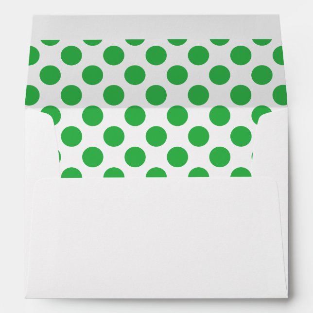 Green Polka Dots Envelope (Back (Bottom))