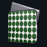 Green Polka Dots on White Laptop Sleeve<br><div class="desc">Get ready for Christmas with this festive pattern of green polka dots on a white background. The digital design was created from scratch. Technically, the background is not white, it's transparent. That means you can change it. Just click the "Customize it!" button, then select a “Printed Background Colour” in the...</div>