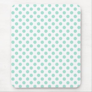 Green Polka Dots Pattern Dot Pattern Illustrator T Mouse Pad