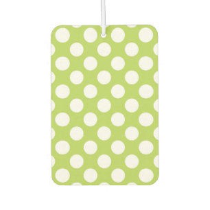 Green Polka Dots, Polka Dot Pattern, Dots, Dotted Air Freshener