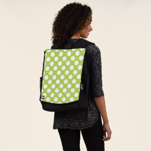 Green Polka Dots, Polka Dot Pattern, Dots, Dotted Backpack