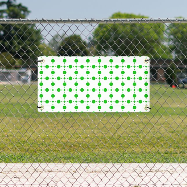 Green Polka Dots, Polka Dot Pattern, Dots, Dotted Banner (Insitu)