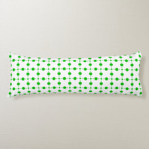 Green Polka Dots, Polka Dot Pattern, Dots, Dotted Body Pillow