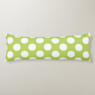 Green Polka Dots, Polka Dot Pattern, Dots, Dotted Body Pillow