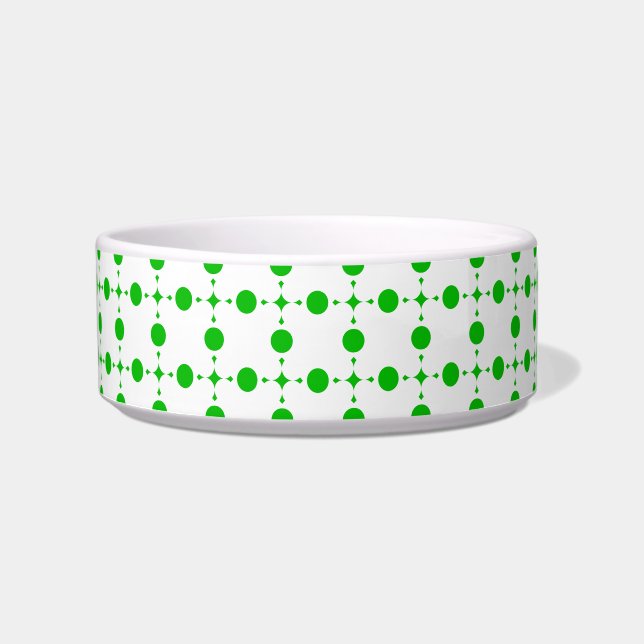 Green Polka Dots, Polka Dot Pattern, Dots, Dotted Bowl (Front)