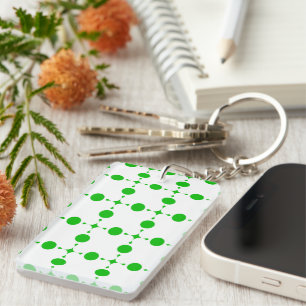 Green Polka Dots, Polka Dot Pattern, Dots, Dotted Keychain