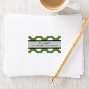 Green Polka Dots, Polka Dot Pattern, Dots, Dotted Label