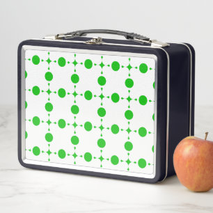 Green Polka Dots, Polka Dot Pattern, Dots, Dotted Metal Lunch Box