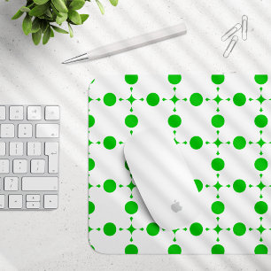 Green Polka Dots, Polka Dot Pattern, Dots, Dotted Mouse Pad