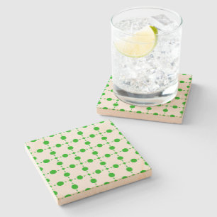 Green Polka Dots, Polka Dot Pattern, Dots, Dotted Stone Coaster
