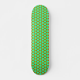 Green Polygon Pattern Skateboard
