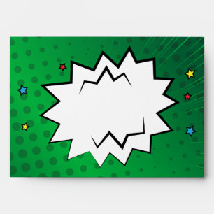 Green Pop Art Envelope