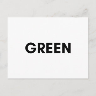 green postcard