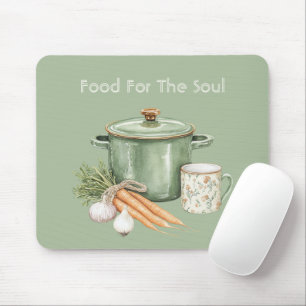 Green Pot Carrots   Mouse Pad