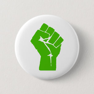 Green power 2 inch round button