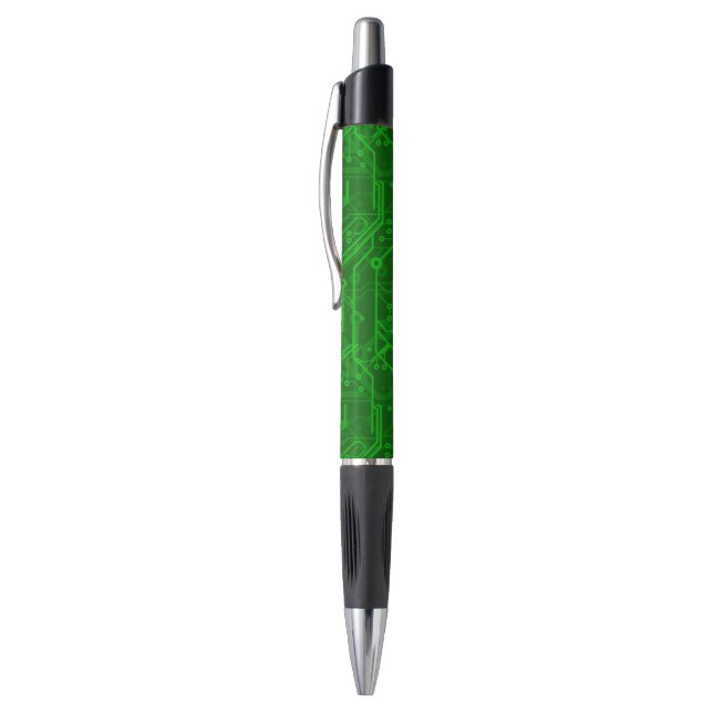 Green Printed Circuit Board Pattern Pen (Top (Vertical))