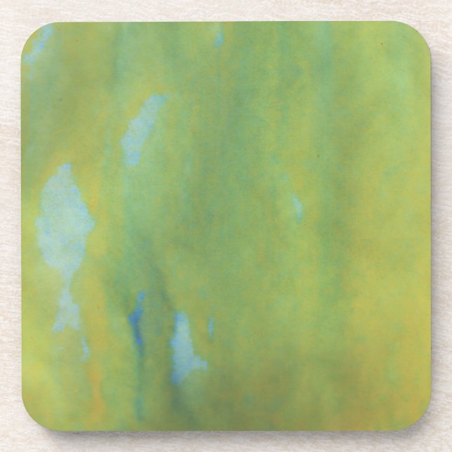 Green Prismatic Paper Coaster (Front)