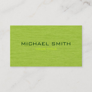 Green Professional Business Card