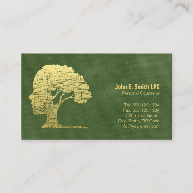 Green Psychologist Personal Counsellor Appointment (Front)