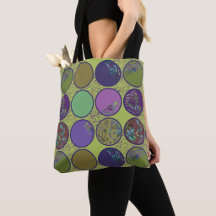 Green Purple Abstract Circle