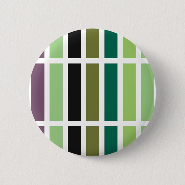 Green Purple Black Hues 2 Inch Round Button (Front)